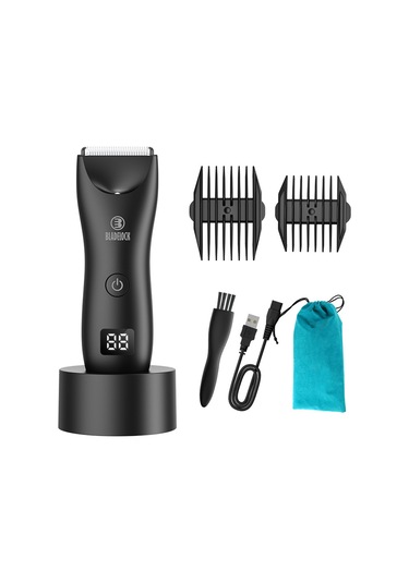 Gajeena Erkek Vücut Tıraş Makinesi - Ipx7 Su Geçirmez, Led Aydınlatmalı, 500mah Pil, 2 Taraklı 3-12mm 1 Saat