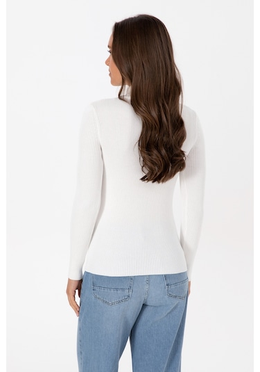 U.s. Polo Assn. Kadın Ekru Kazak /triko 50316869-vr019 Ecru