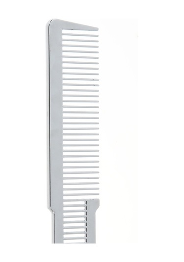 Suntek Büyük Berber Tarak Düz Üst Kesme Soluk Stil Gümüş