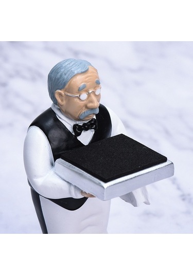 Tongxida Küçük Eski Butler + Siyah Kapak Saat Rafı, Dekoratif Süsler Standı