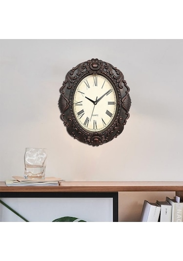 Pazly Suntek Siyah-bakır Siyah Sessiz Saatleri Saati Duvar Dekoratif Bakır 14'' & Kj Çok Renkli