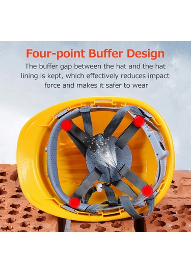 Singree Abs Emniyet Kaskı - Konforlu, Havalandırmalı, Çoklu Darbe Emici, Şok Dirençli, Reflektif Kırmızı 112 Karakter