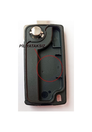 Citroen Uyumlu Berlingo C3 C4 C5 2 Tuşlu Kumanda Kabı Anahtar Kabı Pil Yataksız Logolu