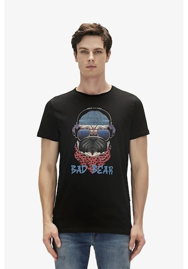 Bad Bear Reckless Erkek Siyah Tişört Siyah