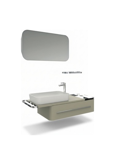Creavit Angel Lavabo Dolabı 120 Cm Plazzo Ve Led Ayna Taş