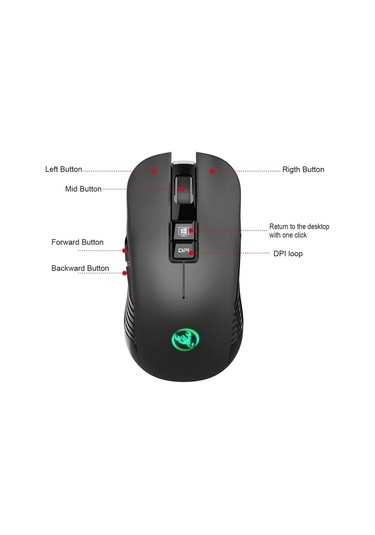 Hxsj T30 Kablosuz Optik Oyuncu Mouse