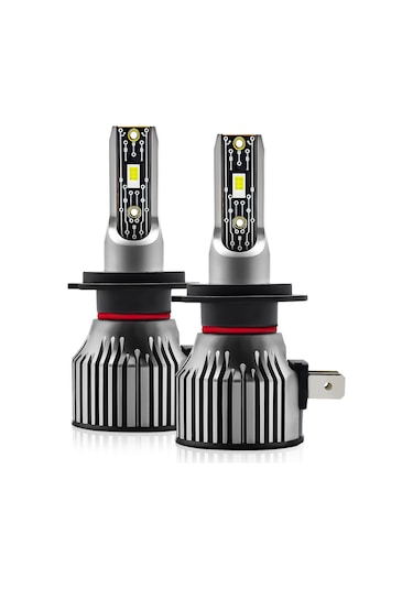 Hallow H7 IP68 Su Geçirmez Araba Led Far Ampuller Gri