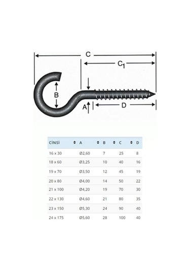 Ba22130 22x130 Açık Piton 10 Adet