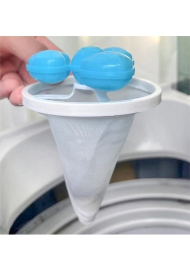 Tüy Toplayıcı Çamaşır Makinesi Kedi Köpek Tüyü Saç Toz Toplama Filesi Makina Tüy Giderici 1 Adet Diğer