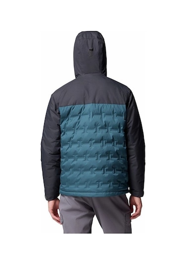 Columbia Grand Trek Iıı Down Kapüşonlu Erkek Kaz Tüyü Mont Erkek Mavi Wm7857-429 Mavi