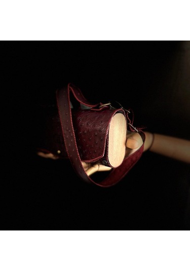 Hakiki Deri, El Yapımı Bayan Çanta, Bayan Cüzdan Larissa V42 Bordo