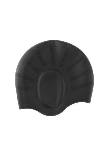 Fortunelane Yüzmek Kadın Siyah Suntek Siyah Silikon Kaymaz Kap Yumuşak Pc Siyah