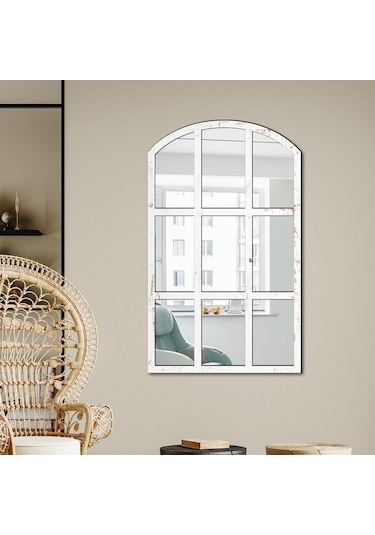 Suntek Kemerli Bölmesi Ayna Taklit Aynası Izgara Duvar Beyaz