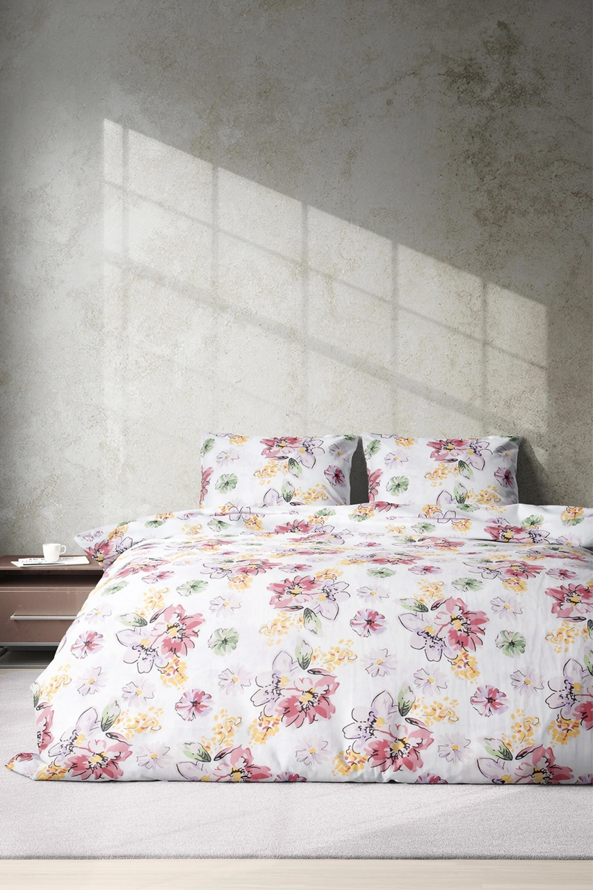 Cotton Collection Ranforce Nevresim Takımı Buket Çok Renkli