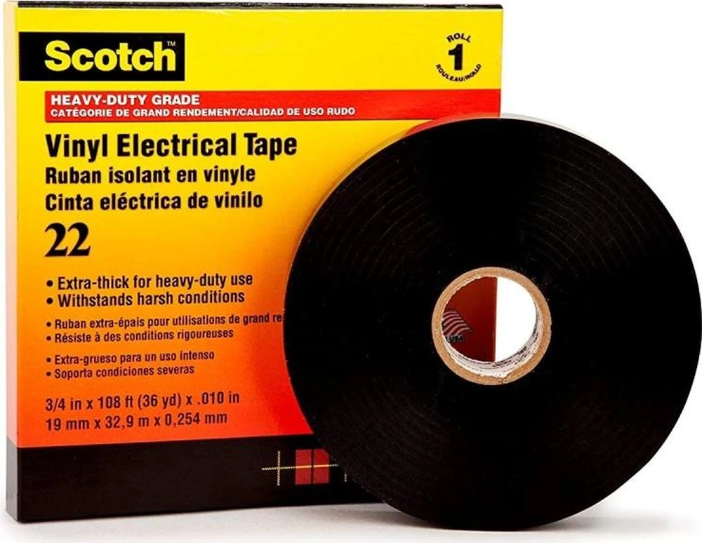 3m Scotch 22 Ağır Işlere Uygun Vinil Elektrik Bandı