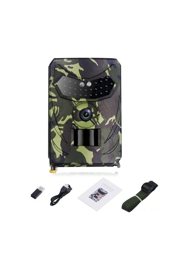 Wezone Pr100b 12mp 1080p Ip56 Suya Dayanıklı Hızlı Tetikleme 26 Kızılötesi Işık Av Gözlem Kamerası Çok Renkli