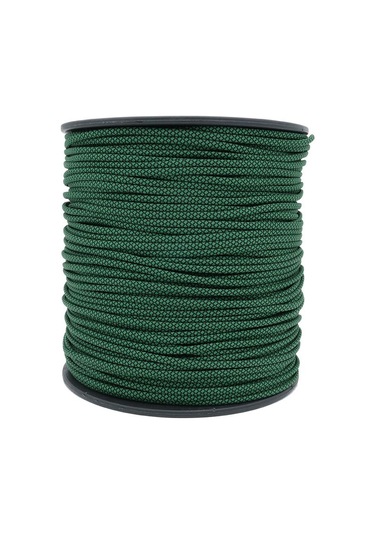 Mg Ropes Paracord İp 4 Mm Yeşil Siyah Desenli No:74 10 Metre Çok Renkli