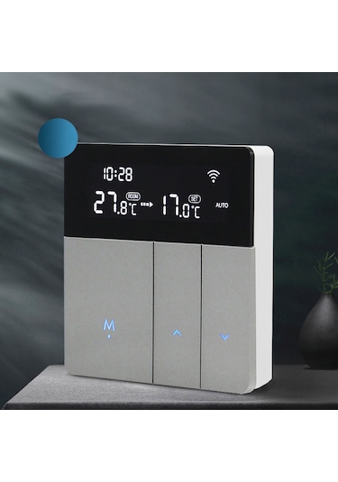 Xindoker Akıllı Su Isıtma Termostati, Wifi İle Uzaktan Kontrol, Doku Ve Ses Komutu, Büyük Lcd Ekran, Donma Engeli, Tatil Modu Ga Tipi