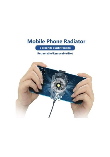 Muduan Telefon Soğutma Fanı Oyunu Android Ios Cellphone Için Radyatör 4.7 "-7.5" Tiktok Renkli Torpido Üstü Yok Ve8dtk
