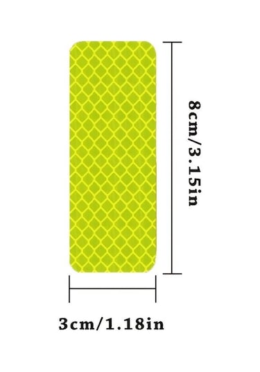 Sarı 10 Adet Araba Tampon Yansıtıcı Güvenlik Şeridi Çıkartmaları - Gece Sürüş Güvenliğinizi Ve Stilinizi Geliştirin A-7