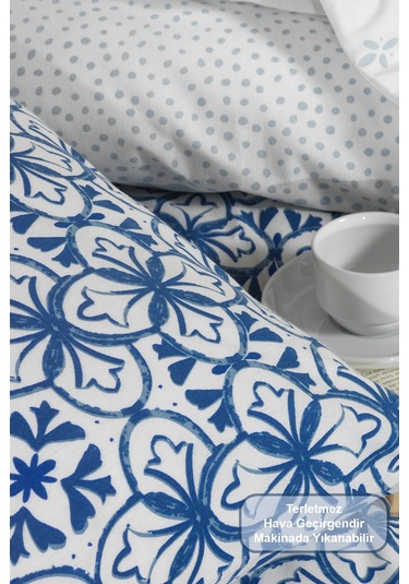 Elart Lena Nevresim Takımı Çift Kişilik Lastikli Çarşaf 200x220 Cm Renksiz