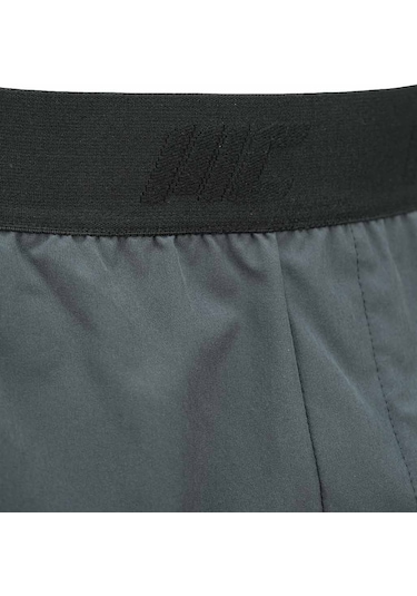 Musclecloth Performance 2 In 1 Erkek Taytlı Şort Gri Siyah Gri