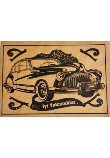 Kraft 500 Adet Oto Paspas Kağıdı - 120g - 35x50cm Baskılı Kalın