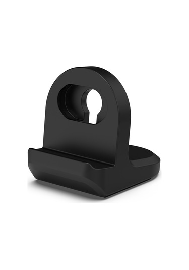 Huami Amazfit Active / Bip 5 / Bip 3 İçin Şarj Standı Silikon Şarj Tabanı Tutucu Kablo Dahil Değildir - Siyah