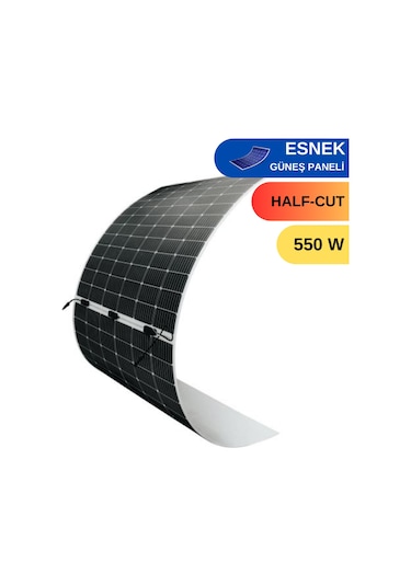 550w Esnek Güneş Paneli Marin/Karavan/Trapez Çatı/Branda Üstü Kolay Montaja Uygun Solar Panel Ht72-18x Nlm