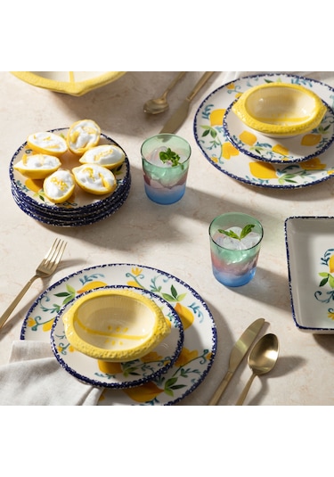 Mudo Home Limon Sunum Tabağı 27x17cm Çok Renkli