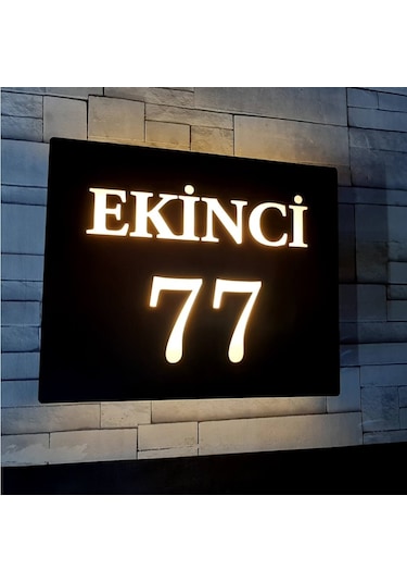 Özelleştirilebilir Işıklı Kapı Numarası (553416405)