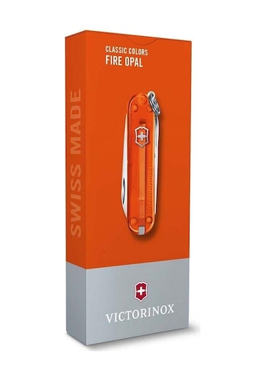Victorinox 0.6223.T82G Fire Opal Classic Kamp Çakı Turuncu