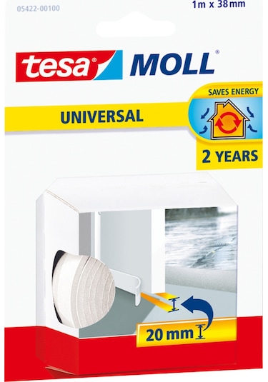 Tesamoll Genel Amaçlı Kapı-zemin Arası Köpük, Beyaz, 1m X 38mm Diğer