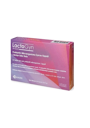 Lactogyn Probiyotik 30 Kapsül Takviye Edici Gıda