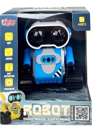 Uzaktan Kumandalı 2.4g Şarjlı El Sensörlüde Kullanabilen Robot-araba Mavi/sarı Robot