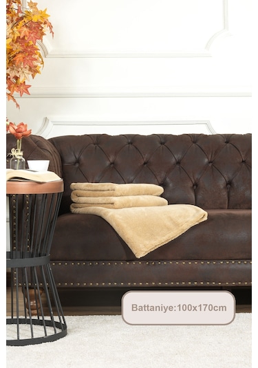 Elart Enjoy Wellsoft Tv Battaniyesi 100x170 Cm Deve Tüyü Deve Tüyü