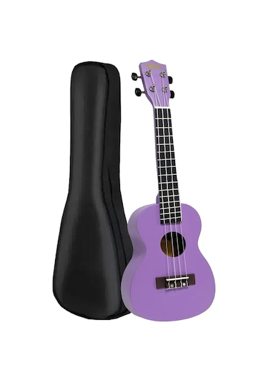 Midex Ukx-233prp Mor Concert Ukulele Askı Çanta Metod Pena