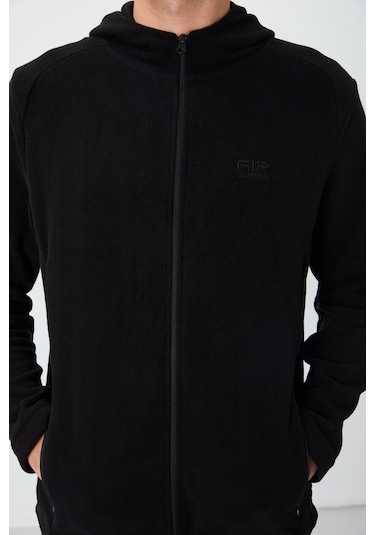 Tommy Life Connell Siyah Rahat Kalıp Polar Erkek Sweatshirt - 88313 Siyah