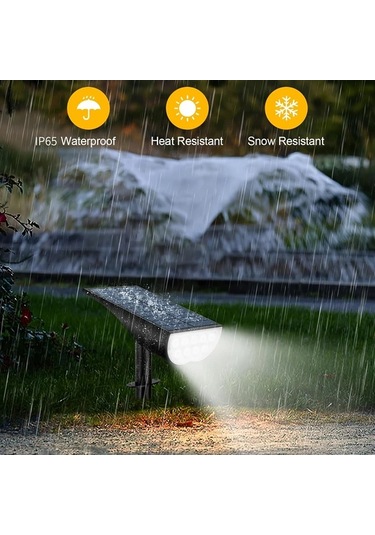 Willowhaven 2 Adet Sıcak Beyaz Solar Spot Aydınlatma, 3 Parlaklık Modlu Bahçe Aydınlatma Diğer