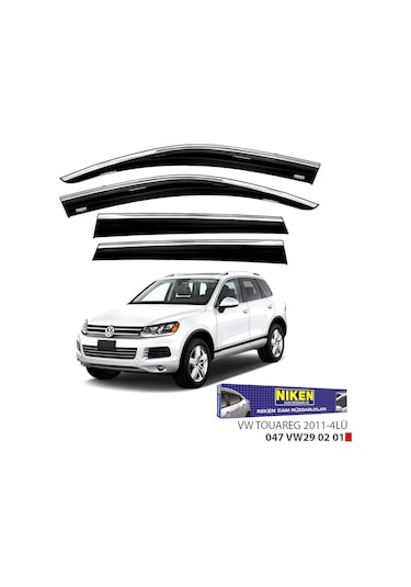 Replax Vw Touareg 2011 Sonrası Kromlu Cam Rüzgarlığı 4lü