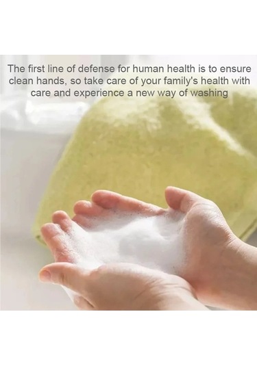 Ulzyvf Otomatik Endüktif Köpük Sabunluk Usb Şarjlı Beyaz El Yıkama Aparatı Beyaz