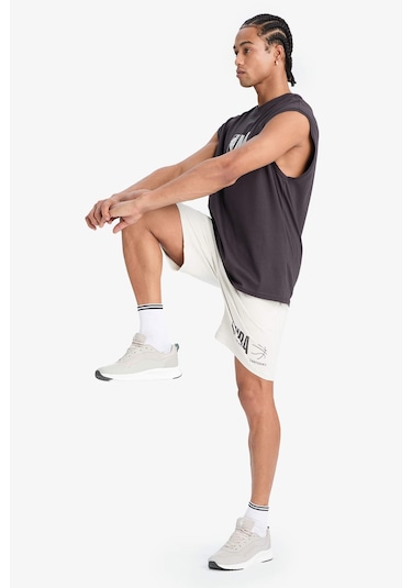 DeFactoFit NBA Wordmark Standart Fit Kısa Paça Şort E2187AX25SMBG810