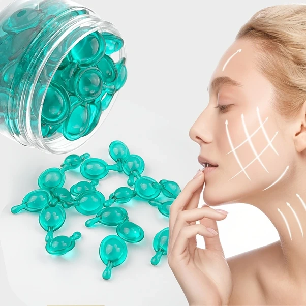 Gateesat Mavi Bakır Peptit Hyaluronik Asit Jel Serum 30 Kapsül Nemlendirici