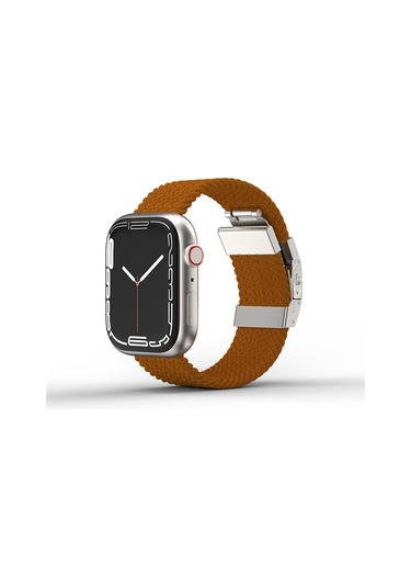 Watch 10 42mm Amazingthing Titan Weave Örgü Sport Kordon Kahverengi
