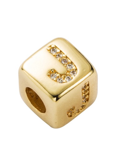 İngilizce Mektup Boncuk Bilezik Pirinç Mikro Kakma Çift Kırmızı Dize Çekme Dıy Bilezik Takı, Stil: J Çok Renkli