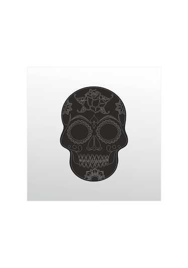 Folyo Sticker Kuru Kafa 160cm Uzunluk Siyah