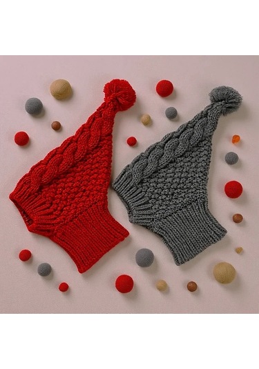 Elmpaly Kırmızı S Sevimli Evcil Hayvan Şapkası, Gri Weimaraner Ve Italian Greyhound İçin