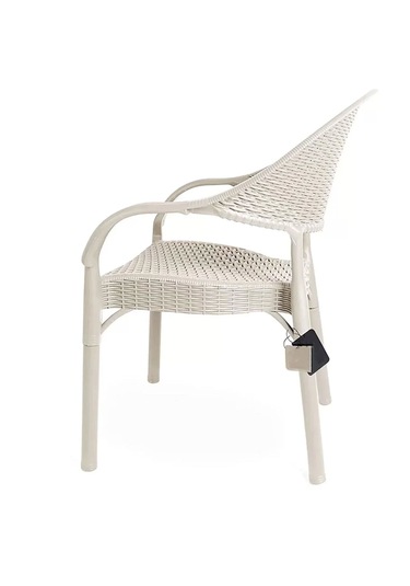 Alezy Bambu Rattan Kollu Koltuk 6 Adet Cappucino