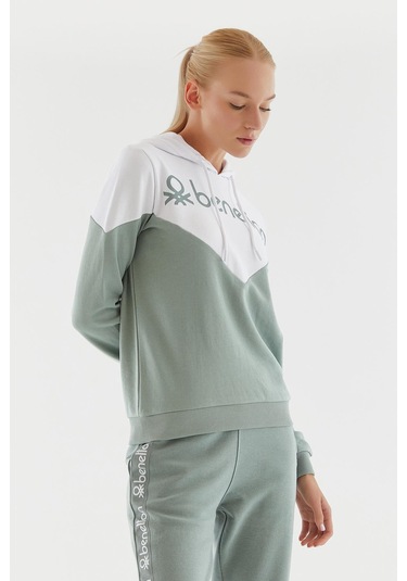 United Colors Of Benetton Kadın Sweatshirt Bnt-w20708 Mint United Colors Of Benetton Kadın Sweatshirt Bnt-w20708 Mint