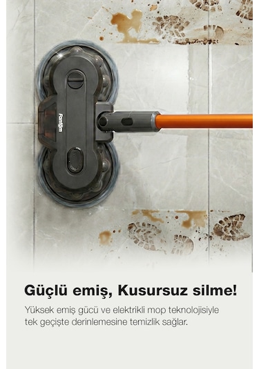 Fantom P6100 Pluto Plus 500 W Moplu Dikey Elektrikli Süpürge
